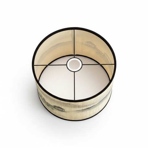 Abat Jour Bambou Pagode – Tambour Art Déco