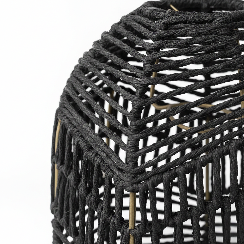 Abat Jour Rotin – Suspension Luminaire Bohème