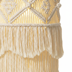 Abat Jour Suspension Macramé En Coton – Luminaire Bohème Nusa