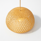 Abat jour Suspension Rotin – Luminaire Bohème Riza