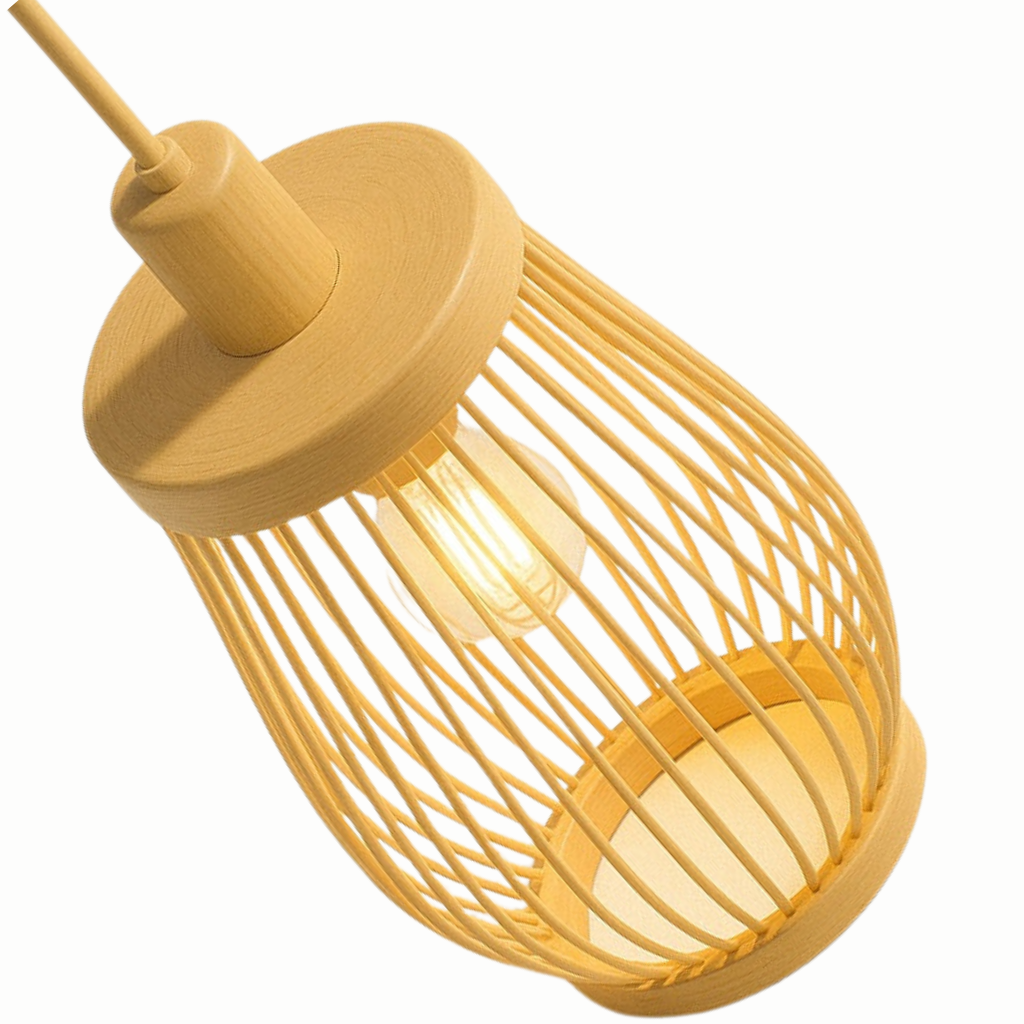 Abat jour Suspension Rotin – Luminaire Zen Ona