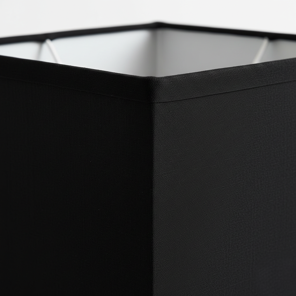 Abat Jour Tissu – Rectangulaire Noctura Noir