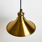 Abat Jour Suspension Métal Laiton – Luminaire Cuisine Moderne