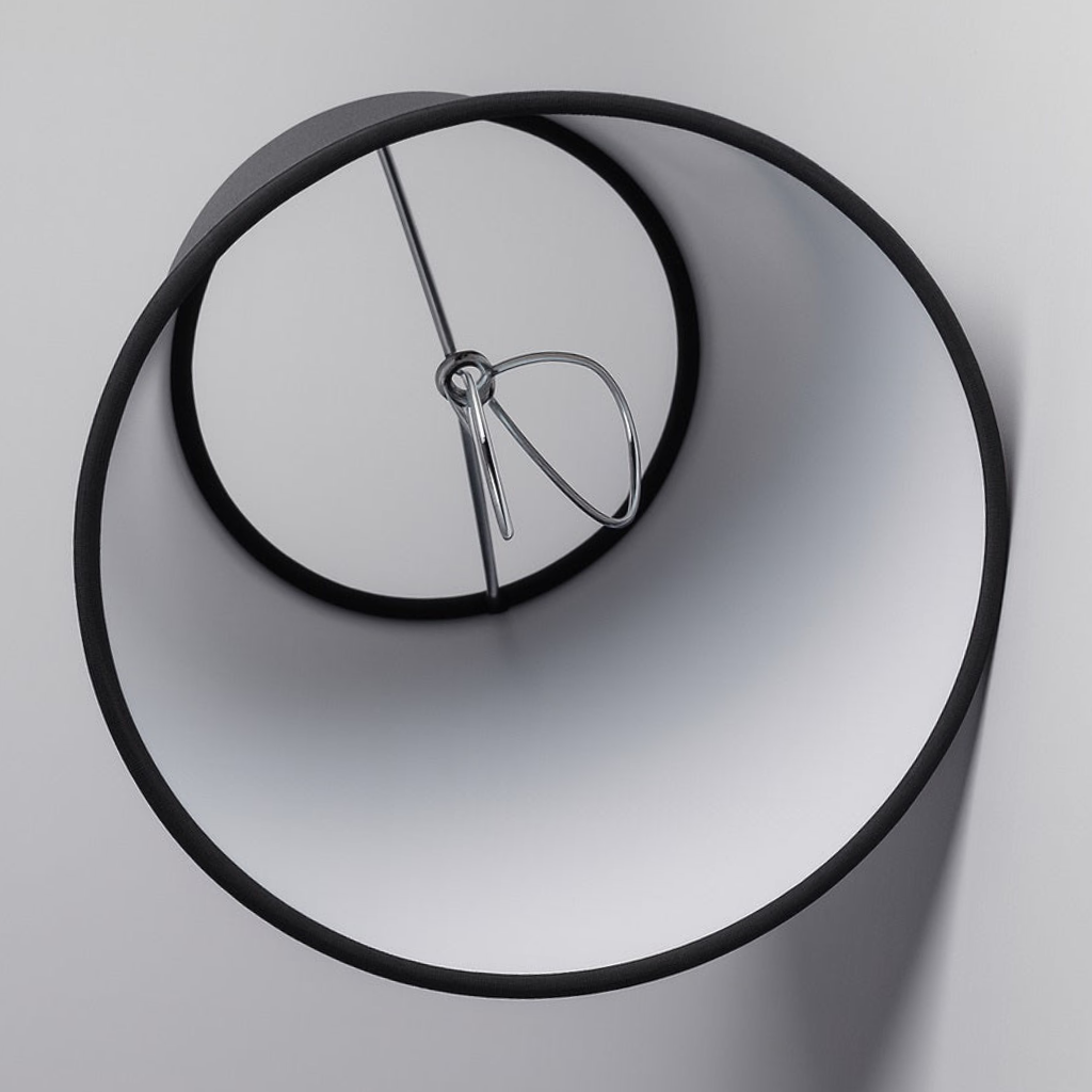 Abat Jour Conique Noir – Mat Design