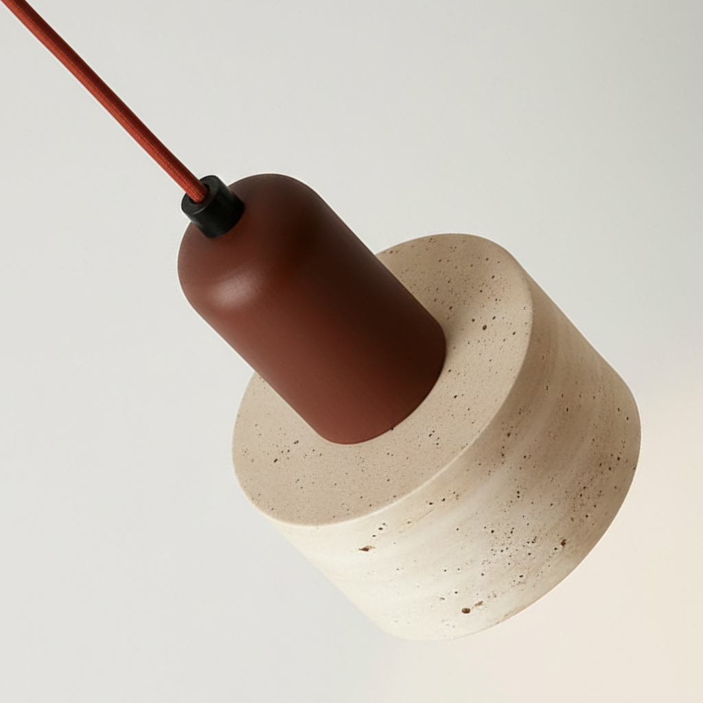 Abat Jour Suspension Travertin – Brunel Terracotta