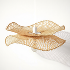 Abat Jour Suspension Rotin Virela – Grand Luminaire Bohème