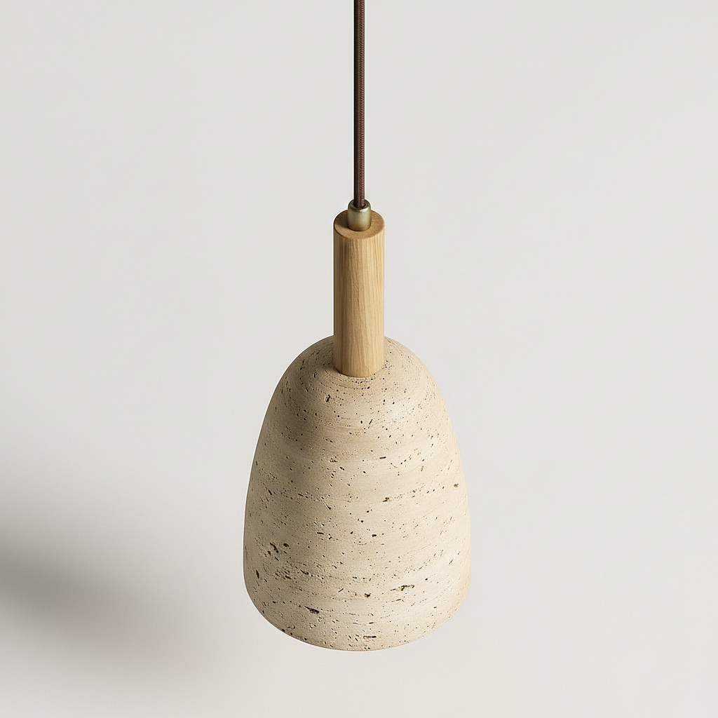 Abat-Jour Suspension Travertin – Bellaro Naturel