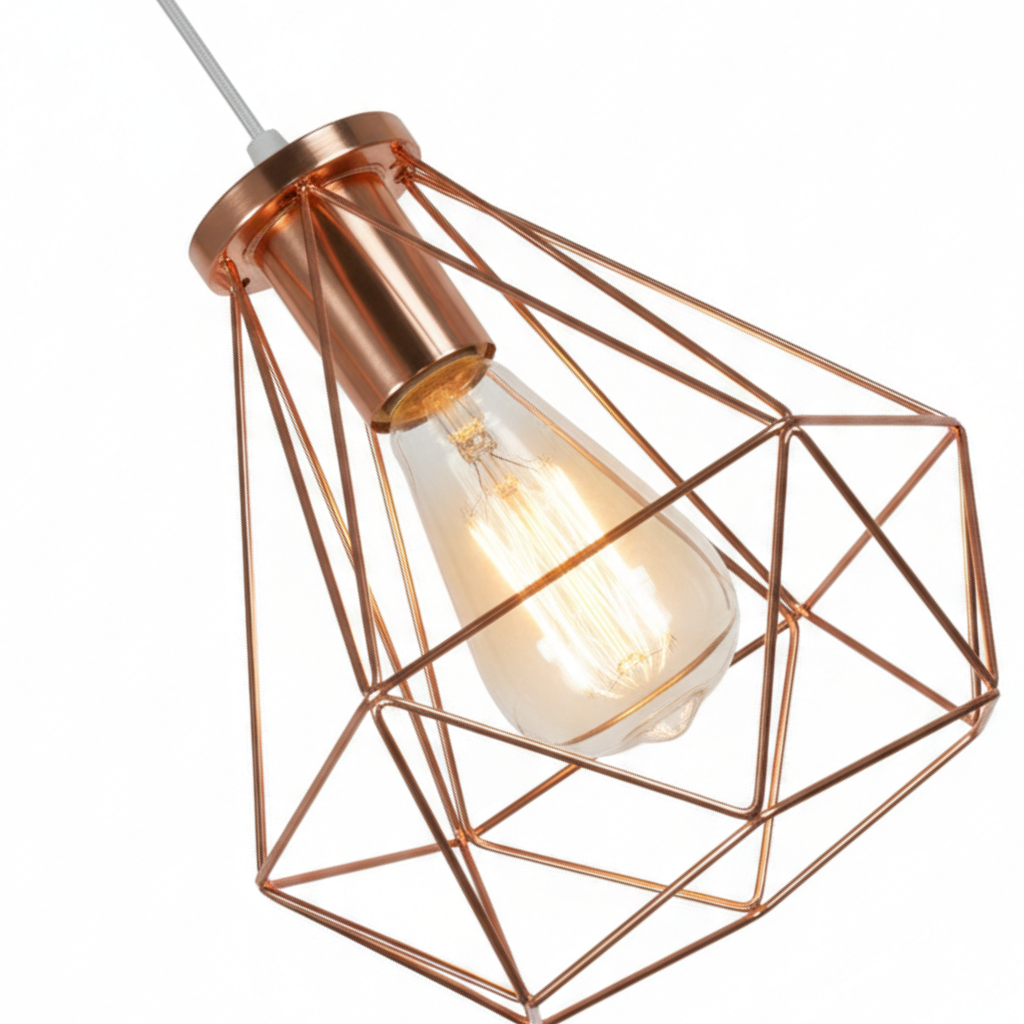 Abat Jour Suspension Métal – Aurea Cuivré