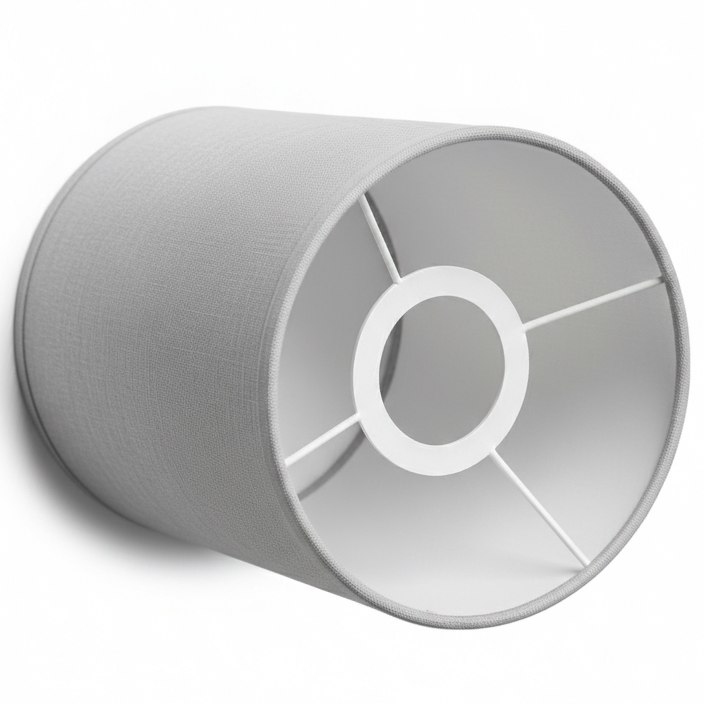 Abat-jour Lin – Cylindre Grisella Gris