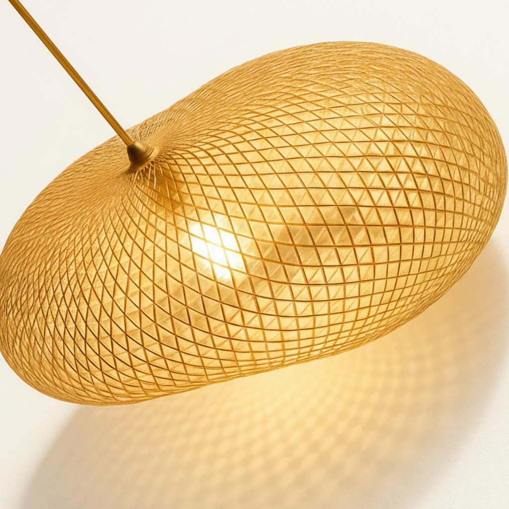 Abat jour Suspension Rotin – Luminaire Design soleil