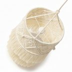 Abat Jour Suspension Macramé En Coton – Luminaire Bohème Nusa