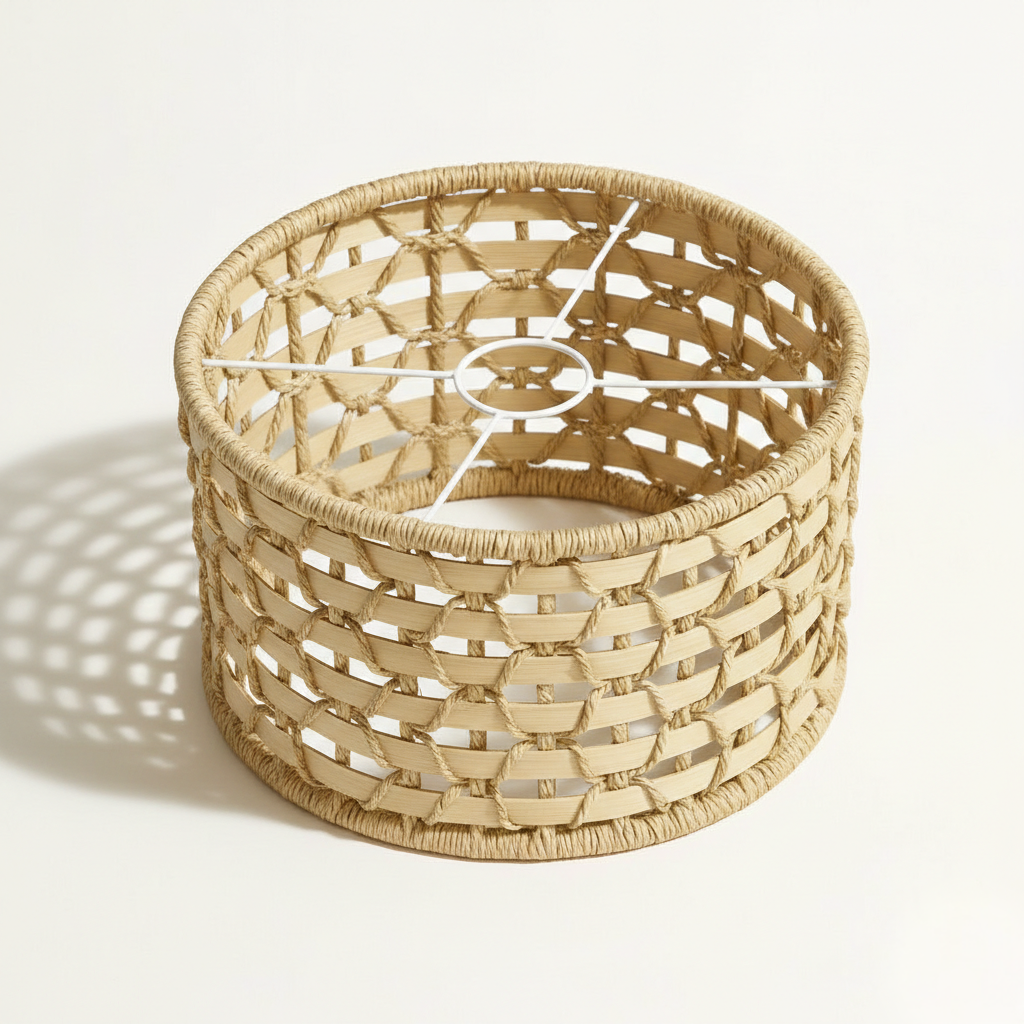 Abat-jour Rotin – Suspension Bohème Tressia