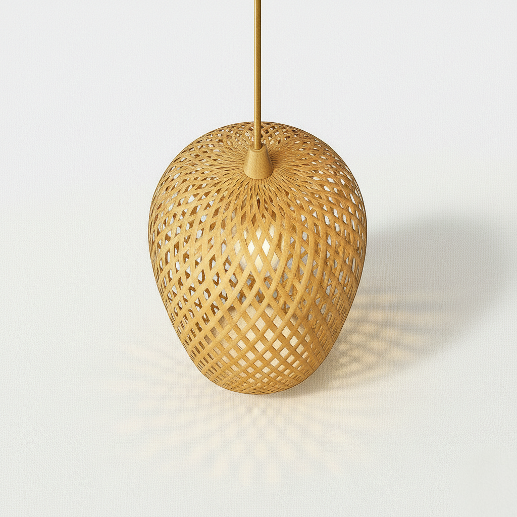 Abat jour Suspension Rotin – Luminaire Bohème Bali