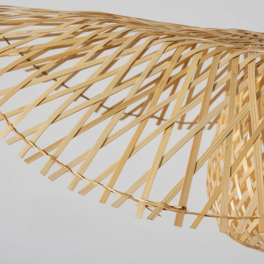 Abat-jour Suspension en rotin