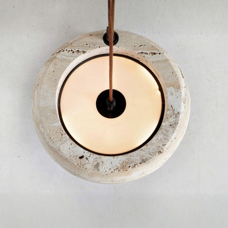 Abat-jour Suspension en travertin