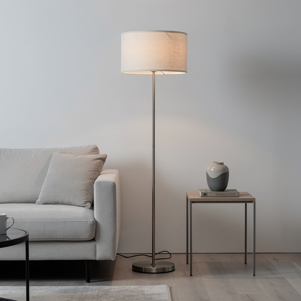 Abat-jour en tissu Blanc