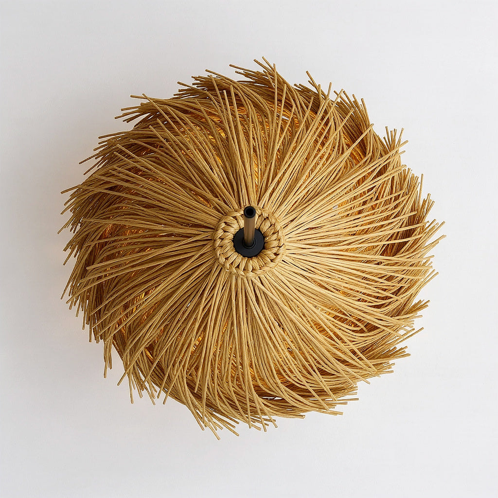 Abat Jour Suspension en Rotin – Design Bohème