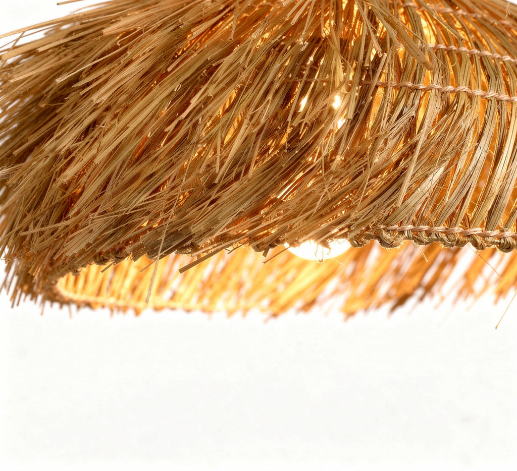 Abat Jour Suspension en Rotin – Design Bohème