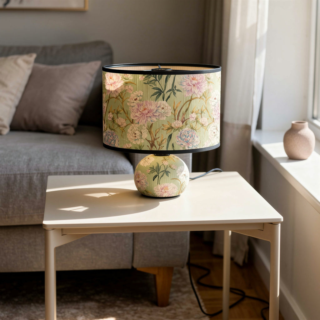 Abat-jour Bambou Fleuri