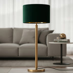 Abat-jour Vintage en velours vert