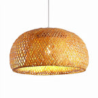 Abat jour suspension lanterne en rotin