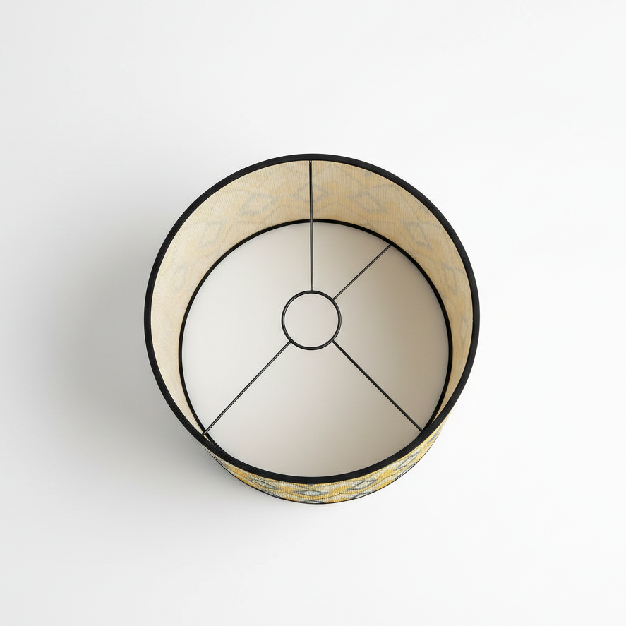 Abat Jour Bambou Jaune – Tambour Bohème