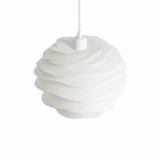 Abat Jour Suspension Design Blanc – Luminaire Floral Moderne