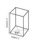 Abat-jour Rectangulaire en tissu